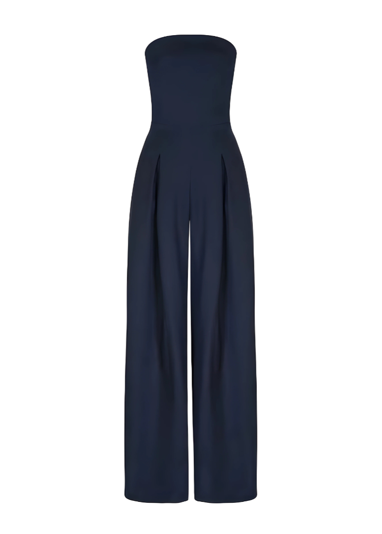 Aurora Wide Leg Strapless Jumpsuit