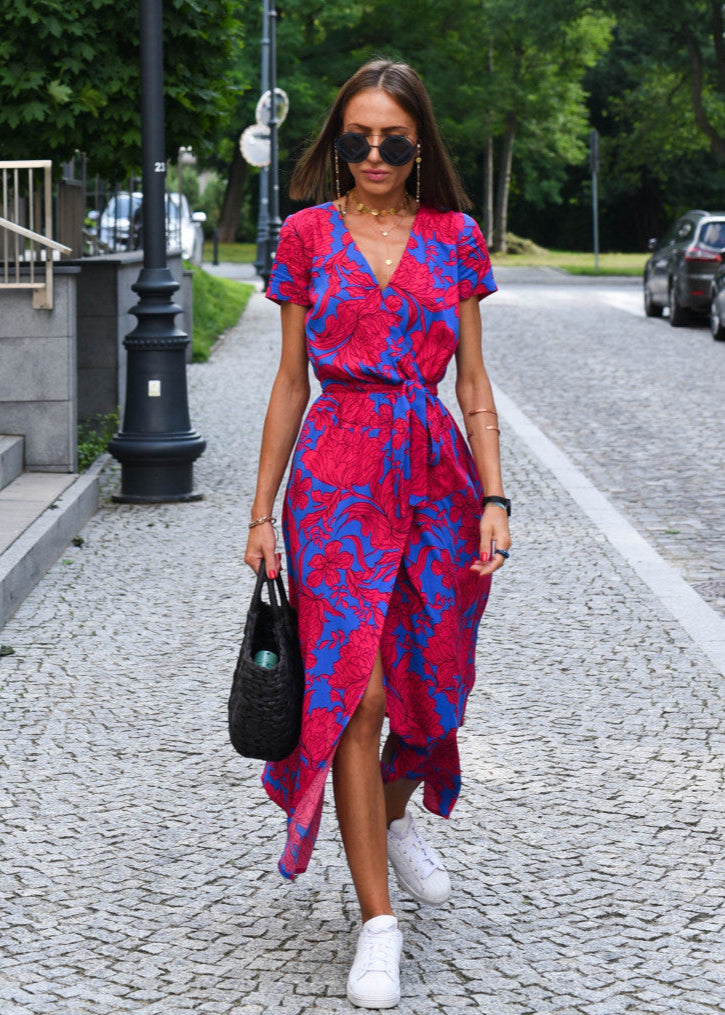 Amelia Wrap Midi Dress