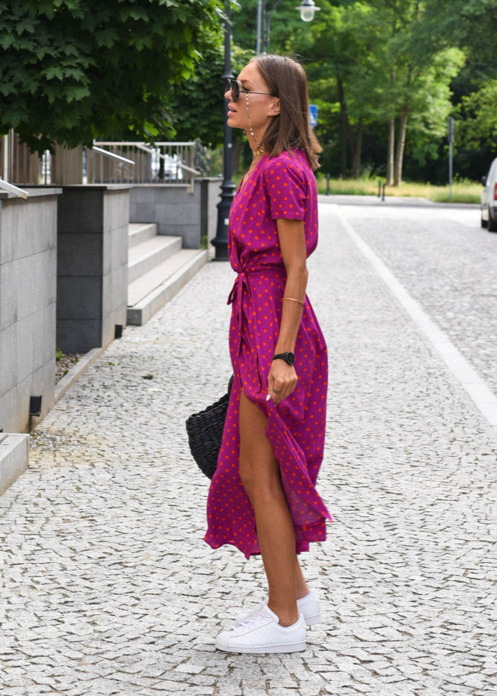 Amelia Wrap Midi Dress