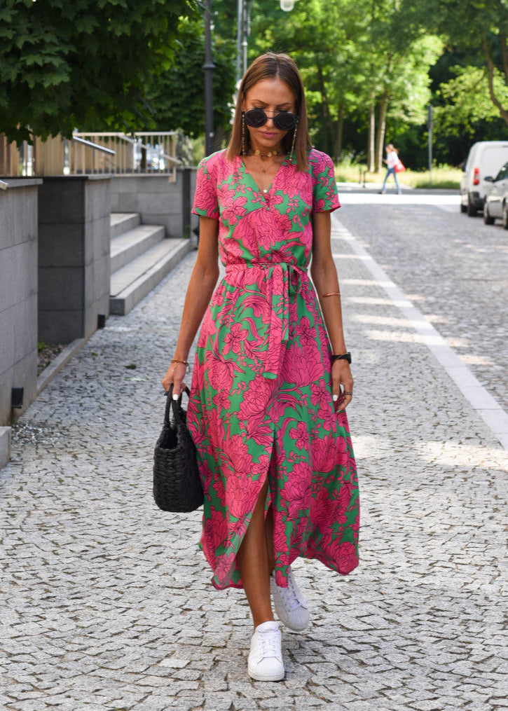 Amelia Wrap Midi Dress