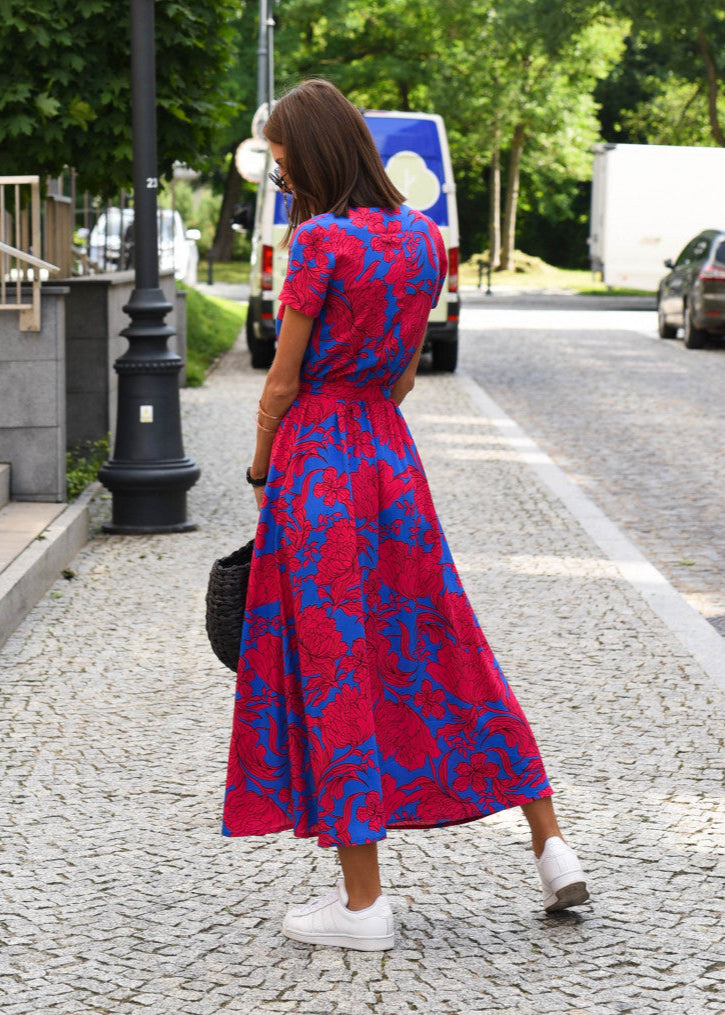 Amelia Wrap Midi Dress