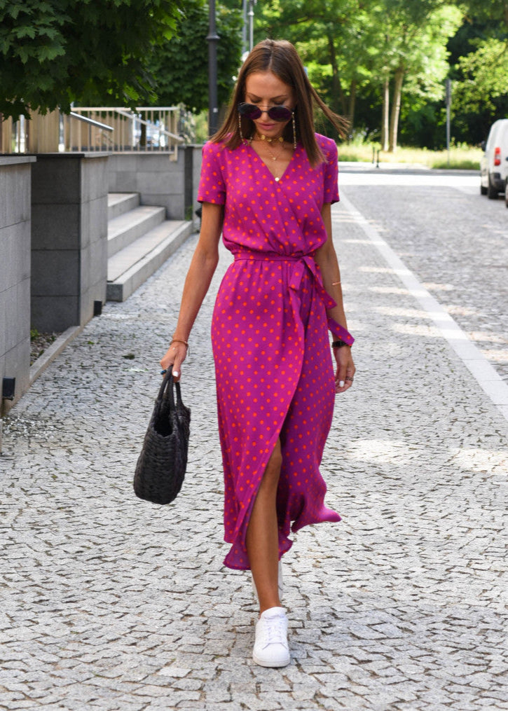 Amelia Wrap Midi Dress