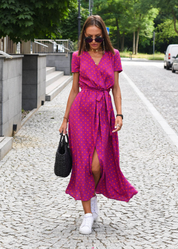 Amelia Wrap Midi Dress