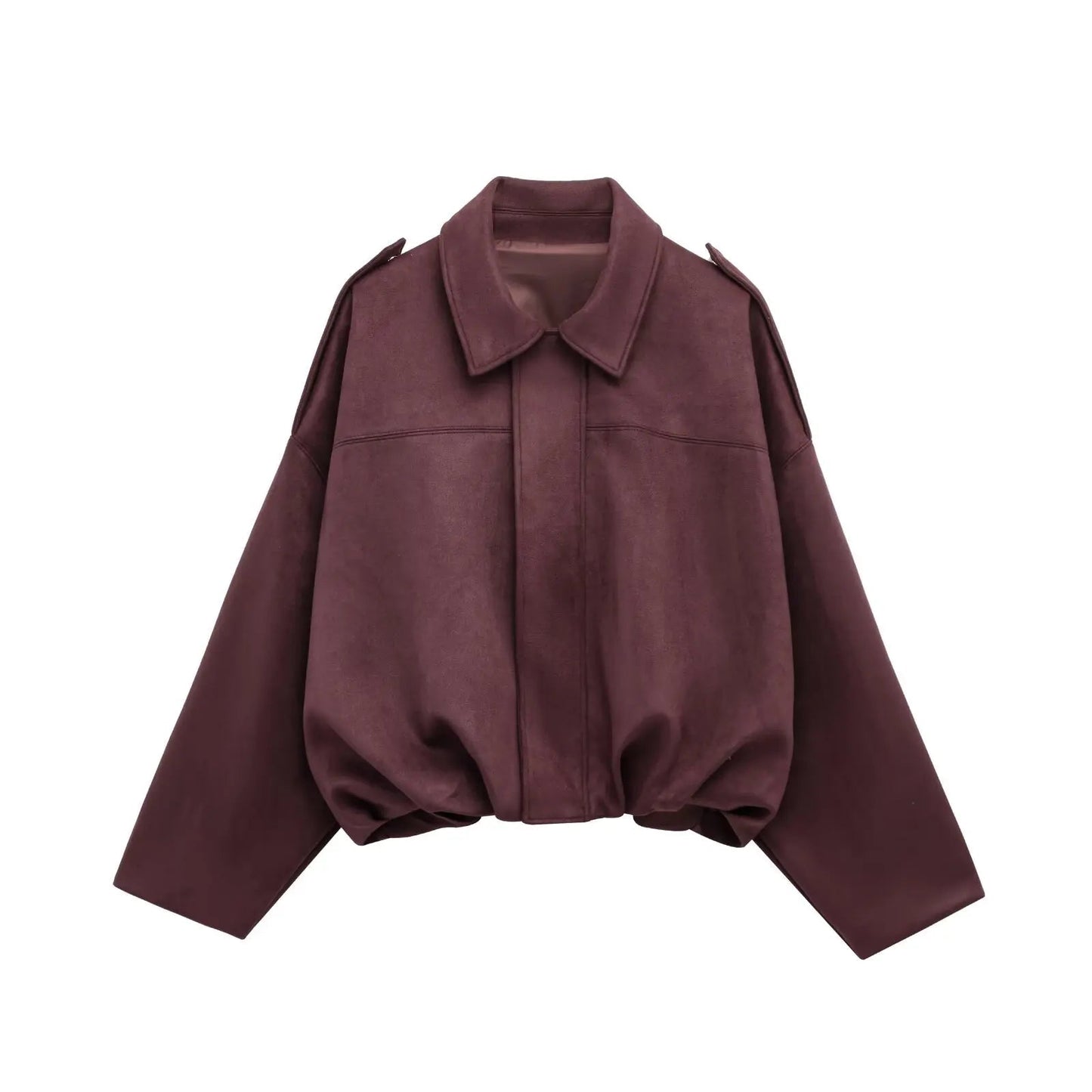 Abby | Suede Bomber Jacket