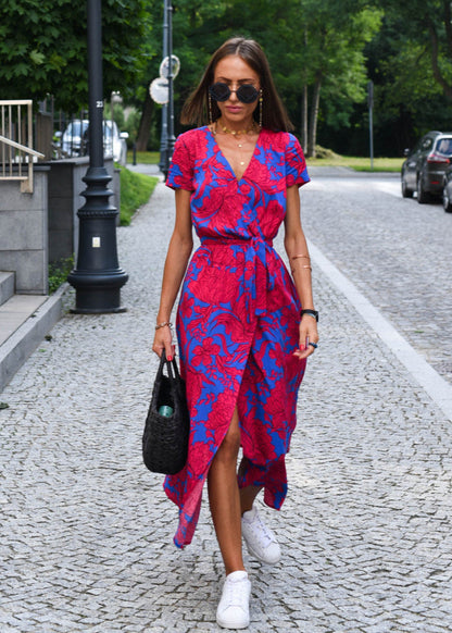 Amelia Wrap Midi Dress